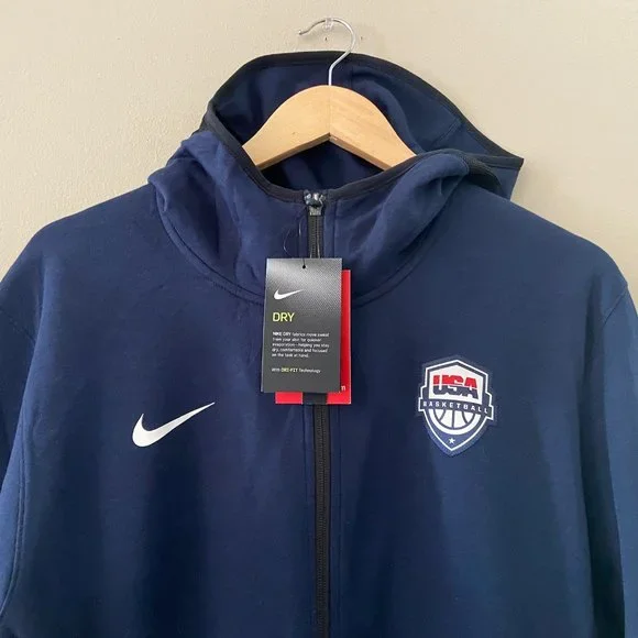 Nike Team USA Basketball Team Issue Showtime On Court Hoodie Mens XL NEW RARE